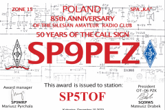50 Years of the callsign SP9PEZ